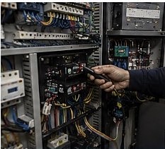 Instalación eléctrica y electrónica en un cuadro de a bordo